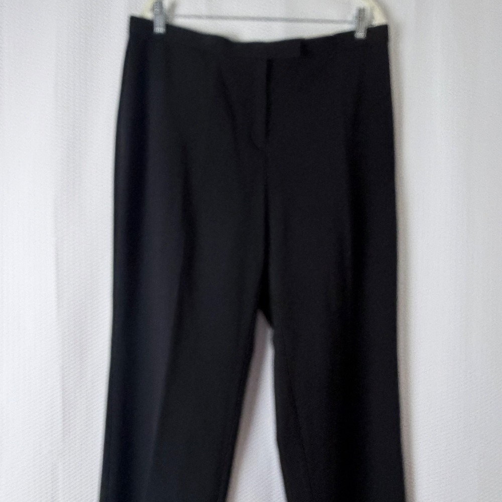 Sag Harbor Dress Pants Women 16W Black Stretch Straight Leg Workwear Dressy - Picture 4 of 7